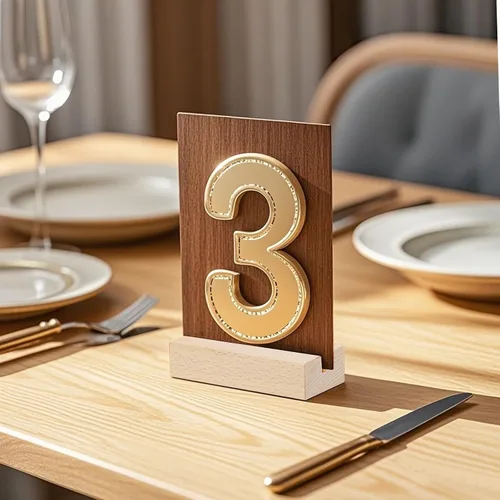 Vista 7 de 30 tarjeteros de madera, tarjetero de madera para menú, para bodas, fiestas, eventos, decoración, 3.94 x 1.18 x 0.79 pulgadas