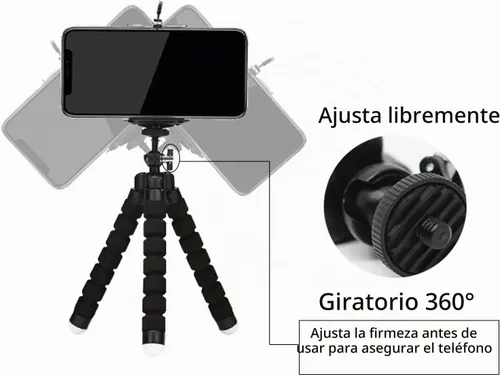 Vista 3 de Trípode de esponja con soporte flexible con inalámbrico