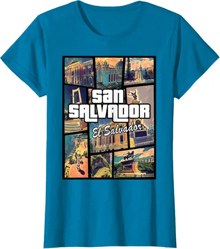 Vista 83 de Camiseta Orgullosa de San Salvador Capital El Salvador