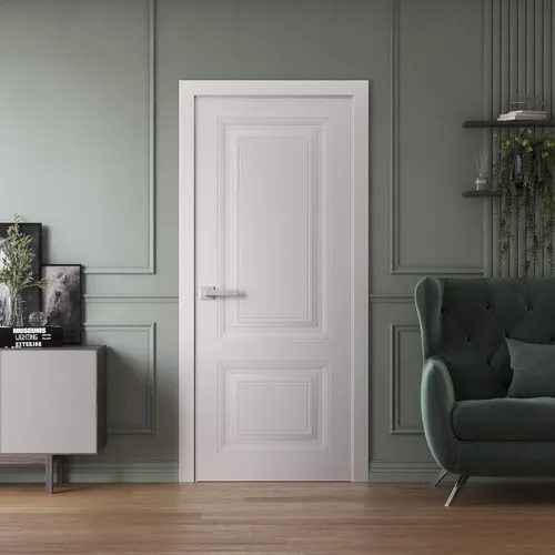 Vista 2 de SARTODOORS Panel de puerta de losa 24 x 80 pulgadas Base 7422 Blanco Puertas de baño dormitorio