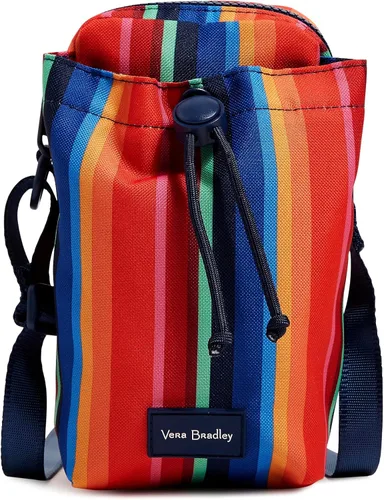 Vista 9 de Vera Bradley Bolsa cruzada para botella de agua reciclada Lighten Up Reactive Deluxe para mujer Negro