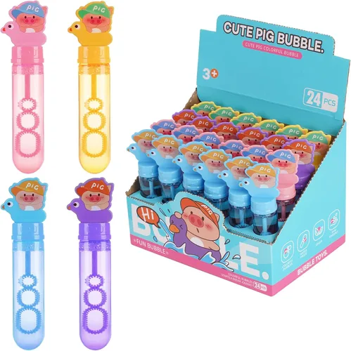 Vista 2 de Pepa Pig - Varitas de burbujas para niños, juguetes de burbujas de Pepa Pig para fiesta de cumpleaños, bolsas de regalo, regalos temáticos de cerdo