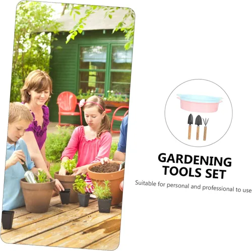 Vista 8 de HANABASS Gardening Screen Set 5pcs Soil Sieves Rake Trowels Planting Shovels Hand Tools for Use