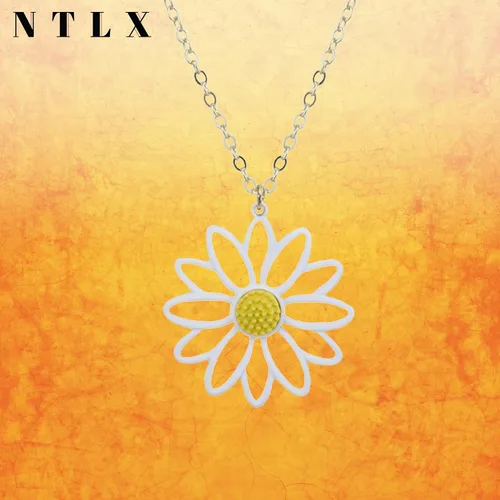 Vista 3 de Collar con colgante bohemio bohemio para mujer, con revestimiento de goma, flamenco, palmera, cactus, planta de verano, delicado, ligero, hermosos