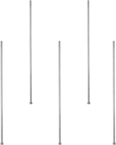 Vista 7 de Utoolmart 1/8 "de diámetro punta redonda de acero recto eyector Pin Punch 8 pulgadas largo gris plateado 5pcs