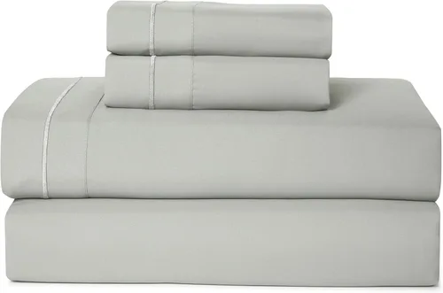 Vista 29 de Casual Living Juego de sábanas tamaño individual, microfibra refrescante, 3 piezas, color beige