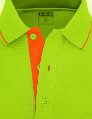 Vista 4 de Polo de manga corta para hombre Polo de color sólido Dri Fit