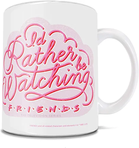 Vista 258 de Trend Setters Friends the Television Show – 25 años – Mercancía oficial – Taza de café o té de cerámica blanca de 11 onzas – perfecta para regalar