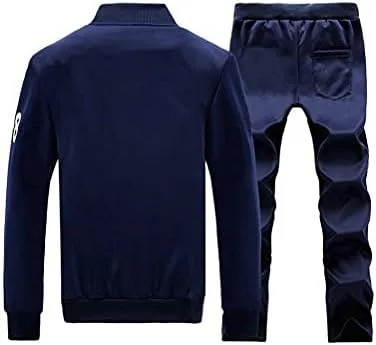 Vista 2 de Lavnis - Conjunto deportivo de manga larga para hombre para correr y trotar