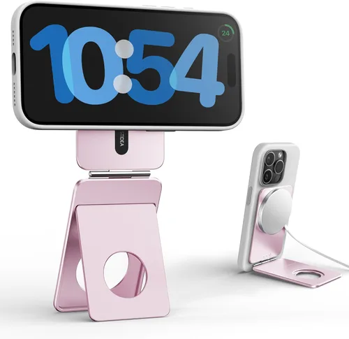 Vista 13 de IST IDEA - Trípode Magsafe para iPhone, aleación de aluminio ligero, ajuste de ángulo e imanes fuertes, trípode compatible con 17/16/15/14/13/12