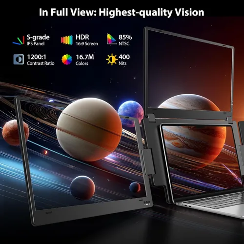 Vista 5 de KYY Necesidad del controlador del extensor de pantalla del ordenador Negro