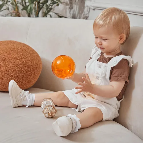 Vista 2 de Zapatos de bebé para niños y niñas, primeros caminantes, animales lindos, tenis para niños pequeños, suela de goma