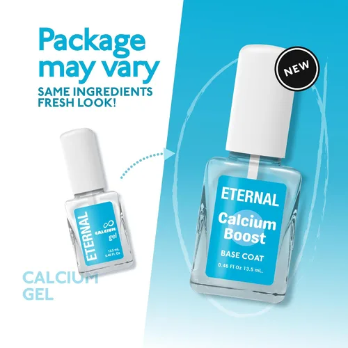 Vista 6 de Eternal Esmalte de uñas de gel de calcio – 0.5 fl oz de esmalte de uñas base Esmalte de uñas transparente para cuidado de uñas y fortalecedor