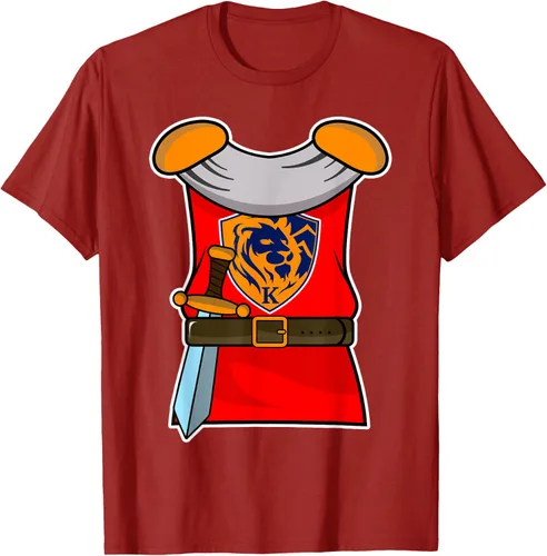 Vista 18 de Disfraz medieval de caballero de Halloween para adultos y niños, Negro, S