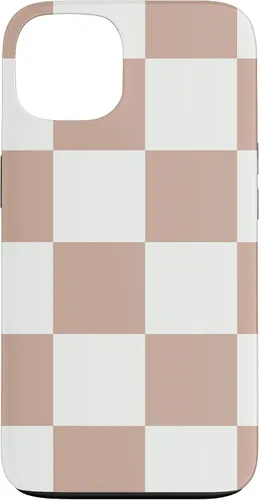 Vista 7 de Brown and White Classic Checkered Big Checkerboard Case for iPhone 17