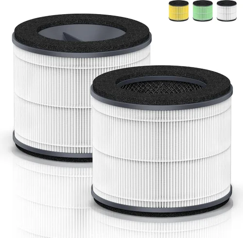 Vista 9 de [Alergia a mascotas] AP-T10-WT AP-T10FL Filtro de repuesto compatible con Homedics Filtro purificador de aire de repuesto para purificador de aire