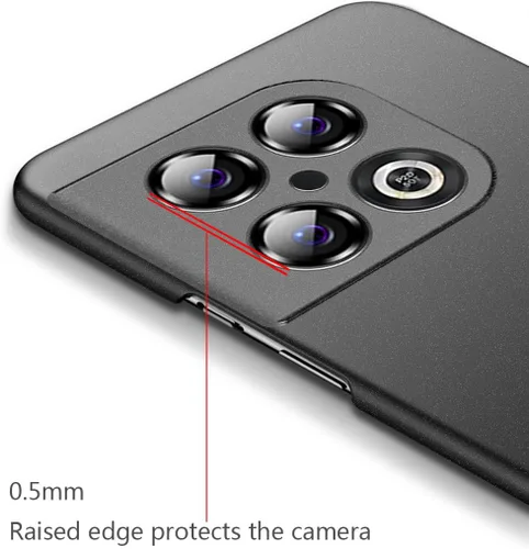 Vista 5 de Bastmei Funda para OnePlus 10 Pro 5G, extremadamente ligera, ultra ligera, súper delgada, protección de cámara, carcasa de PC dura para OnePlus 10