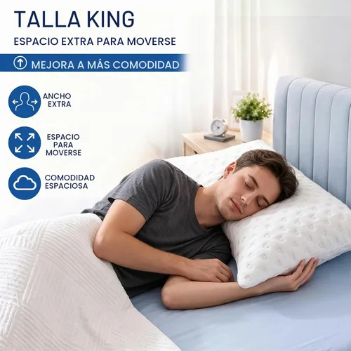 Vista 8 de Almohadas para dormir de lado para comodidad de cuello y hombros, diseño ergonómico de media luna curvada, espuma viscoelástica triturada ajustable