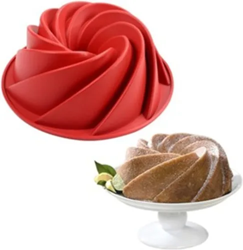 Vista 6 de FantasyDay Molde de silicona para pasteles de 8 pulgadas para postres, galletas, donas, pan, pan, pan, magdalenas, brownie, pan de maíz, pastel