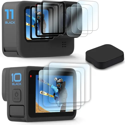 Vista 13 de FiTSTILL Protector de pantalla de vidrio templado para Go Pro MAX2/MAX360 2025/MAX Fusion (2019), resistente a los arañazos, pantalla LCD de vidrio