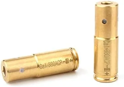 Vista 3 de Calidad premium, Cal .380 ACP Cartucho Bore Sight Boresighter Láser Rojo Boresight (Nueva Versión)