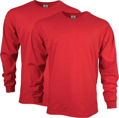 Vista 121 de Gildan - Camiseta de manga larga de algodón ultra estilo G2400 para adultos, paquete múltiple