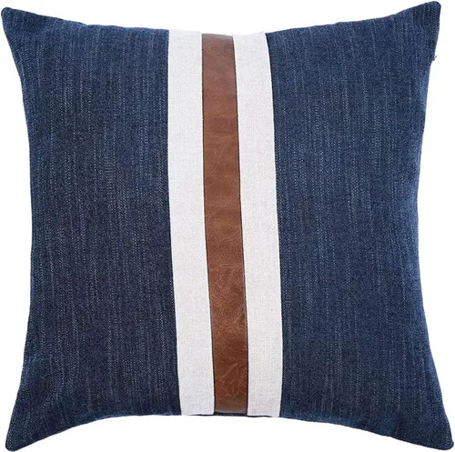 Vista 8 de Fundas de almohada decorativas de granja para exteriores para sofá, cama, funda de almohada de piel sintética marrón, funda de almohada de Beige