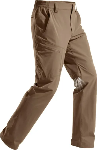 Vista 9 de FREE SOLDIER Pantalones de senderismo impermeables para hombre, ligeros, elásticos, con 5 bolsillos