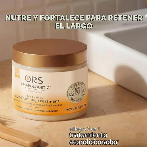 Vista 4 de ORS Unapologetic - Tratamiento acondicionador milagroso 3 en 1, 5 onzas