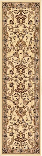 Vista 106 de Unique Loom Sialk Hill Collection - Alfombra de área Washington (6' 1" x 9' Rectángulo Burdeos/Crema)