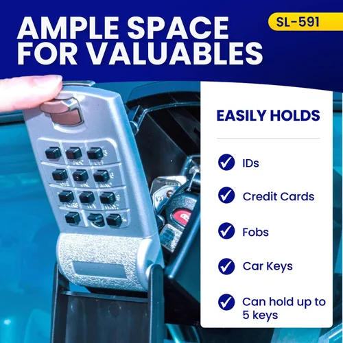 Vista 7 de KeyGuard Pro SL-591 - Caja de bloqueo con botón de golpe para vidrio del automóvil