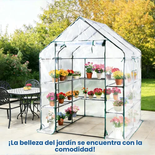 Vista 7 de SUNGIFT - Kit de invernadero para invernadero, PVC transparente mejorado, 57 x 61 x 80 pulgadas