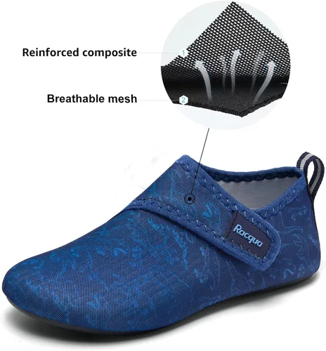 Vista 3 de Racqua Zapatos de natación para niños y niñas, zapatos de agua para surfear, zapatos acuáticos para deportes acuáticos, zapatos de secado rápido