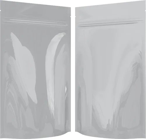 Vista 12 de Bolsas de barrera estilo Mylar – Cremallera con sellado térmico – 100 bolsas (negro brillante/transparente, 0.04 oz - 3 x 4.5 pulgadas)