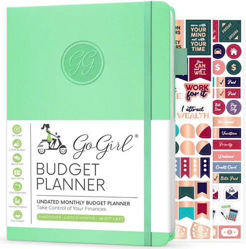 Vista 21 de GoGirl Planificador de Presupuesto – Organizador Mensual de Planificación Financiera, Libro de Presupuesto. Cuaderno de Seguimiento de Gastos, Negro
