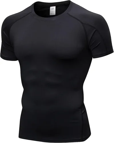 Vista 8 de SPVISE Paquete de 2 o 4 camisetas de compresión de manga corta para hombre, camisetas de entrenamiento, gimnasio, camiseta deportiva de capa base