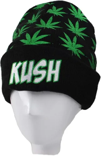 Vista 9 de Marijuana Weed Acrylic-Hat Knit Beanie - Leaf Pot Cuffed Knit Winter Weed Beanie Hat Mens Women