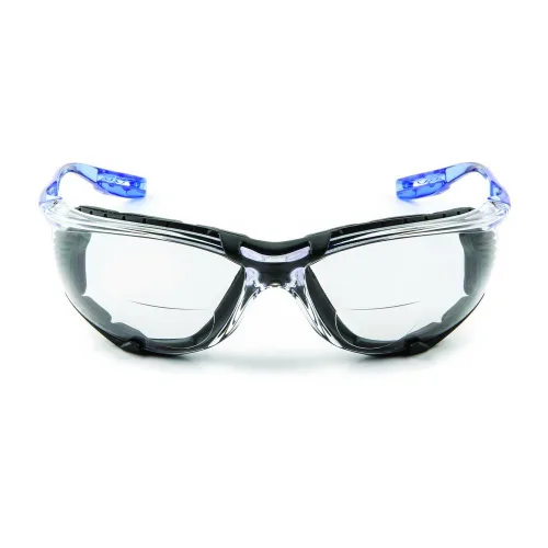 Vista 2 de 3M 10078371662704 Virtua CCS - Gafas protectoras con junta de espuma y lente de lector, color azul con lente transparente