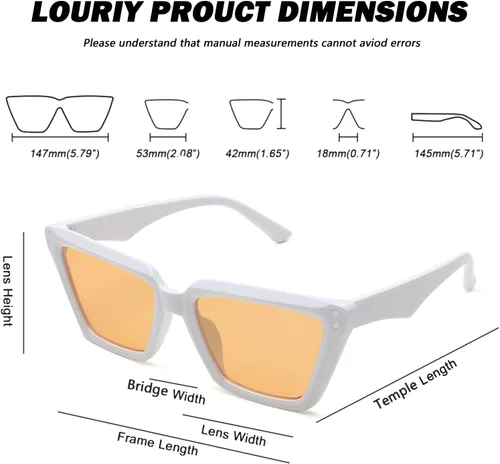 Vista 4 de Gafas de sol cuadradas retro de ojo de gato para mujer, grandes, modernas, retro, marco rectangular grueso clásico