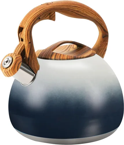 Vista 22 de Hervidor de Té Foedo para Estufa, Teteras Silbantes de 2.6 Cuartos para Estufa, Mango Plegable Resistente al Calor, Tetera Bonita (Beige)