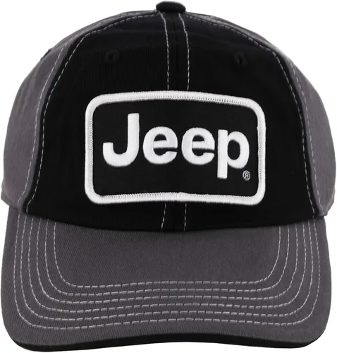 Vista 3 de Jeep Sombrero de papá con parche de sarga china prémium para hombre, gorra de béisbol