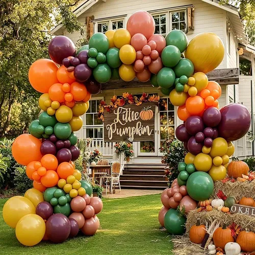 Vista 12 de Kit de guirnalda de arco de globos de safari de selva, verde salvia, marrón, amarillo, estampado animal, hojas de palma, para Wild One, safari, baby