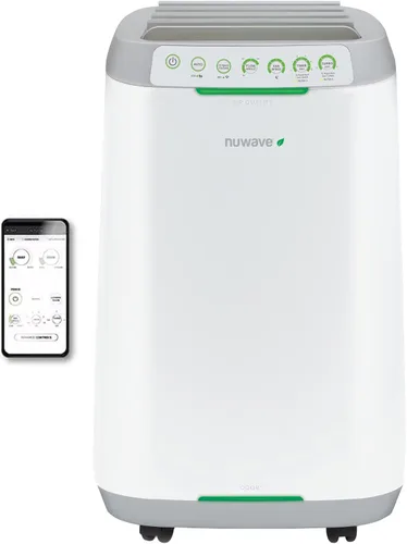 Vista 2 de Nuwave OxyPure Zero - Purificador de aire inteligente, gran área de hasta 2,002 pies cuadrados, filtración de aire dual de 4 etapas y purificador