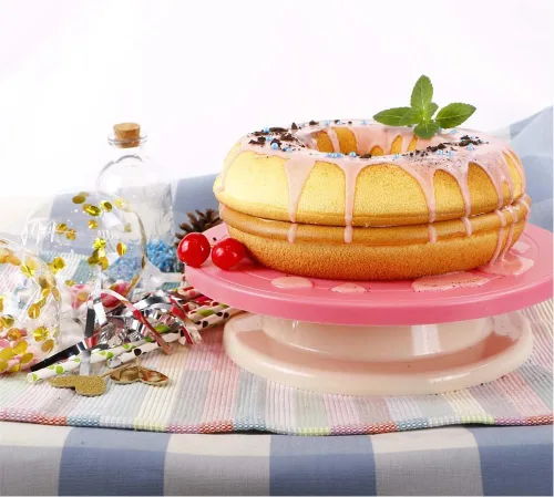 Vista 9 de Webake Molde de silicona jumbo para tartas de rosquilla, antiadherente, 10 pulgadas, juego de 2 mitades para hornear