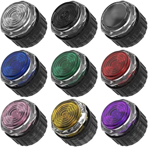 Vista 2 de Gamerfinger Mechanical Button HBFS-24-SCREW Crystal 24mm (10pcs Black)