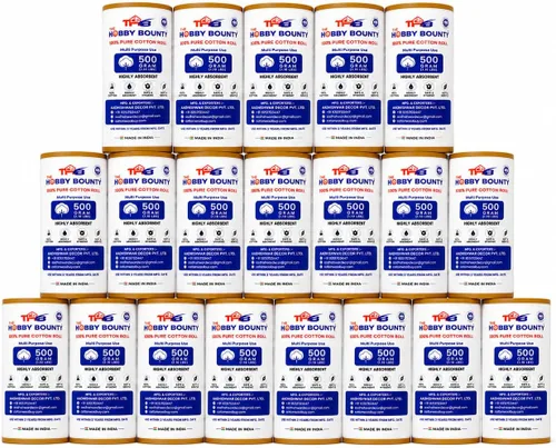 Vista 17 de Rollo de algodón puro absorbente de 2.205 libras de lana enrollada, multiusos, uso suave para sala de primeros auxilios quirúrgicos, removedor
