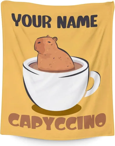 Vista 18 de Capybara - Manta de regalo de 30 x 40 pulgadas, manta de franela de felpa suave y cálida para sofá, cama y sofá