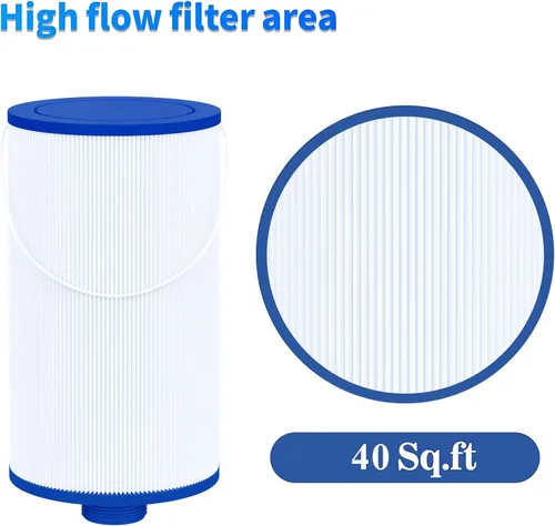 Vista 6 de Cryspool® Filtro 2402 compatible con Watkins 303279, FC-2402, filtro de flujo libre y Lifesmart para bañera de hidromasaje, cartucho de filtro