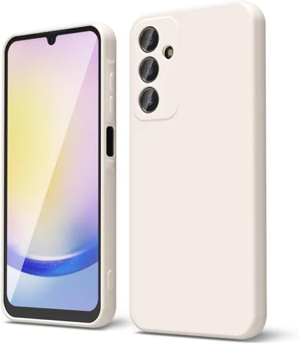 Vista 93 de oakxco Funda para teléfono Samsung Galaxy A12 con agarre de silicona líquida, linda delgada fina suave cubierta de gel de goma TPU lisa para mujeres