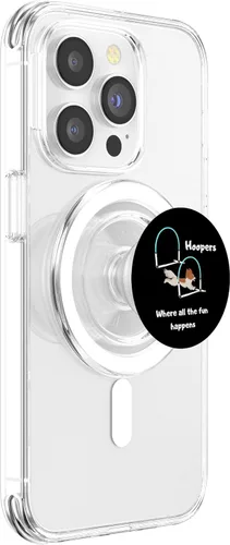 Vista 3 de Dog Agility - Dog Hoopers - all the fun happens - papillon PopSockets MagSafe PopGrip for iPhone